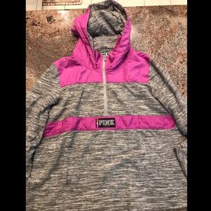 PINK HALF ZIP UP